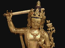 海外收藏西藏造像精品：文殊菩萨坐像 欣赏