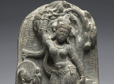 美国克利夫兰美术馆藏印度帕拉王朝造像佛母摩耶夫人生太子像