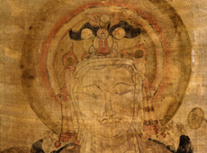 英藏斯坦因敦煌绢画：九世纪唐代遗画 观世音菩萨像 赏析