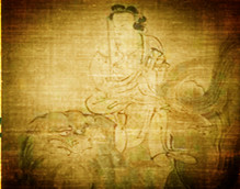 美国波士顿艺术博物馆藏元代佛画：中峰明本禅师题--文殊菩萨像 赏析