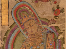 英藏敦煌唐代绢画：九世纪 文殊菩萨像