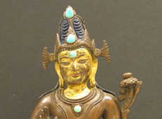 美国鲁宾艺术博物馆收藏 印度北部 十二世纪：观音菩萨坐像 欣赏