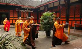 佛教摄影网-作者岳乐民一《文殊院隆重举行2014年首次三皈五戒法会》