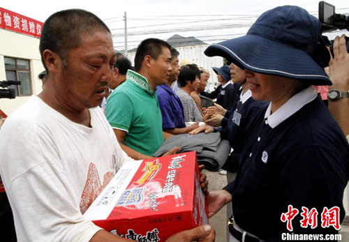 台湾慈济佛教基金会向北京灾区捐赠物资1100多万