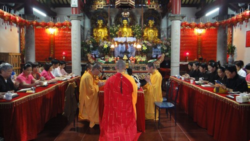 厦门白鹿洞寺举行为期一个月诵《地藏经》共修法会