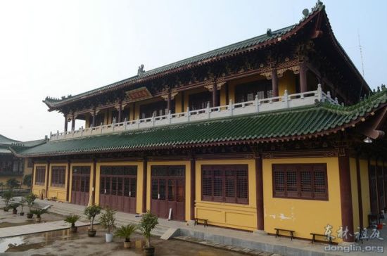 东林寺2014年1月份一昼夜经行法会举行
