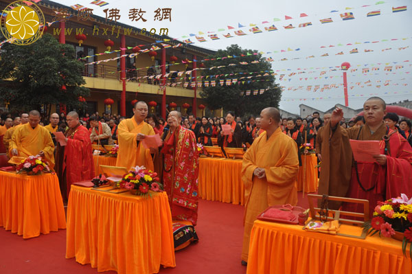 江苏江阴飞锡寺隆重举行伽蓝圣像开光法会