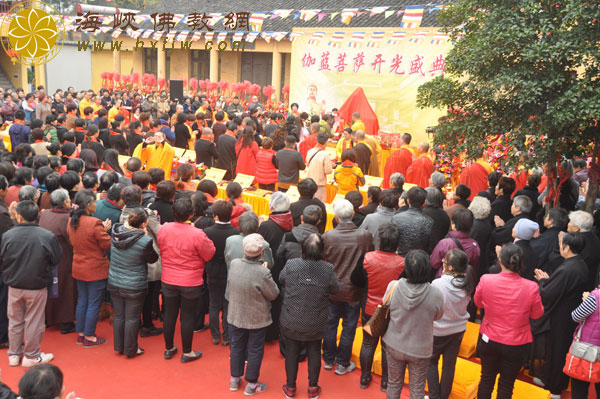 江苏江阴飞锡寺隆重举行伽蓝圣像开光法会