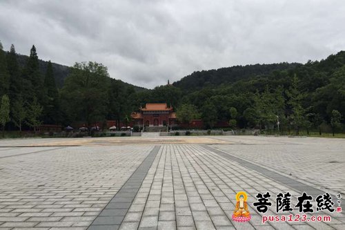 山门前的禅茶文化广场