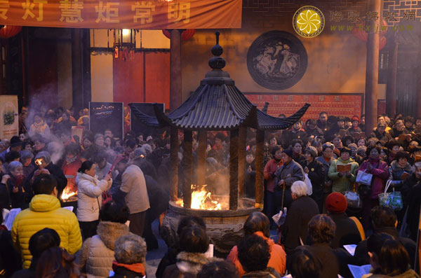 上海玉佛禅寺隆重举行正月初九供佛斋天祈福大法会