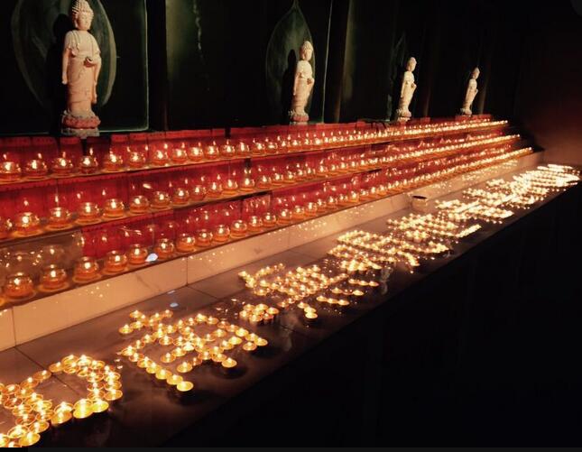 佛教导航与浙江宁波慧日禅寺举行观音菩萨圣诞供灯法会图片