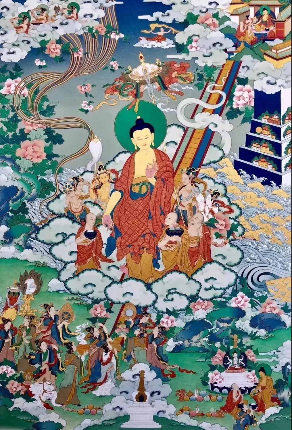 今日恭迎佛陀天降日!诸佛生欢喜,普天降吉祥! 今日恭迎佛陀天降日!诸佛生欢喜,普天降吉祥!