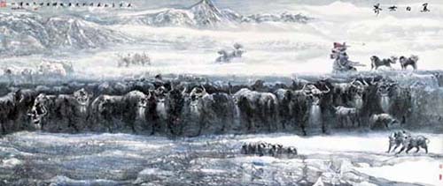 “班禅画师”尼玛泽仁助力“和美西藏”美术展