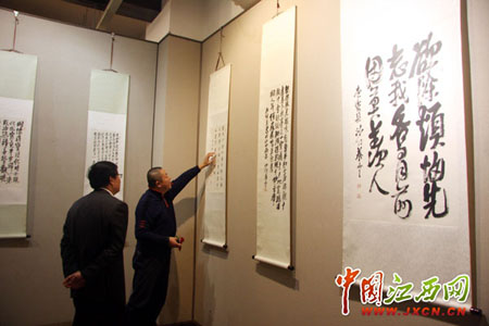 养空法师禅意书法展在南昌开展