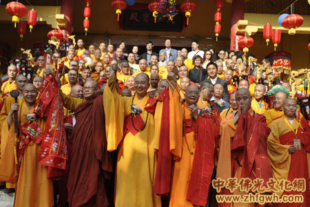 日照法师印度菩提伽叶中华大觉寺升座