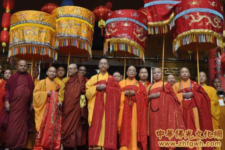 日照法师印度菩提伽叶中华大觉寺升座