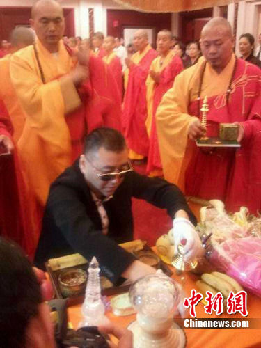 大法王寺出土千年国宝舍利亮相广东东莞(图)