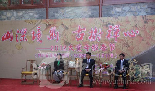 大觉寺银杏节开幕