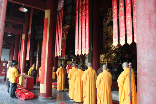 大相国寺举行祈福法会 大相国寺举行祈福法会
