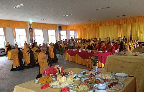 奉十师斋仪式现场