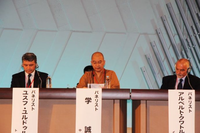 全国政协常委、中国佛教协会副会长、法门寺方丈学诚大和尚讲话