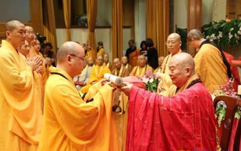 佛光山第九任住持心保法师升座 法子传法五大洲