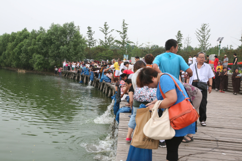 唐山佛协与大兴寺共同举办了大型放生法会