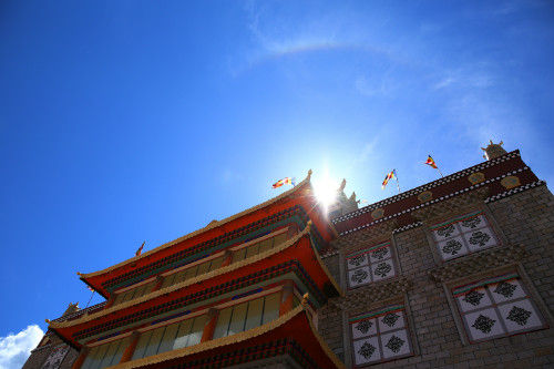 昌列寺夏季大法会期间瑞相纷呈 昌列寺夏季大法会期间瑞相纷呈