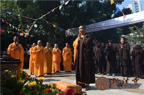 深圳弘法寺下院万佛禅寺举行四面佛开光6周年祈福法会