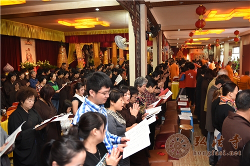 深圳弘法寺下院万佛禅寺举行四面佛开光6周年祈福法会