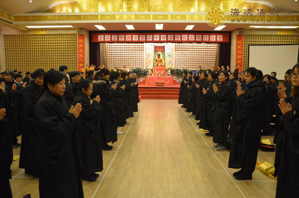 上海玉佛禅寺隆重举行第二十四届传授三皈依法会