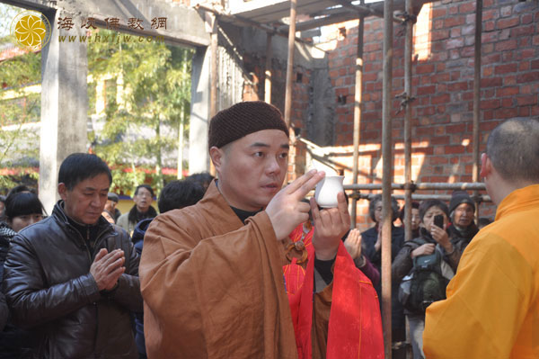 浙江安吉正觉讲寺隆重举行地藏殿上梁祈福法会