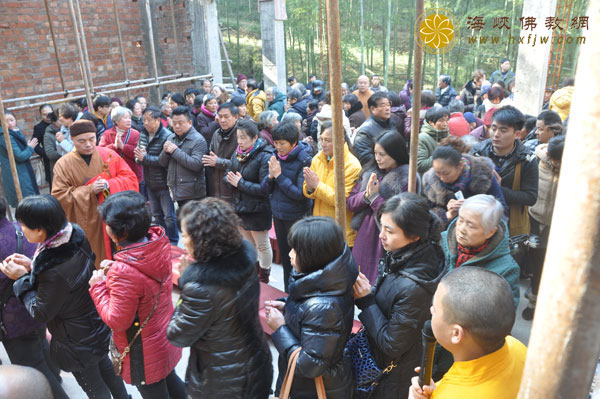 浙江安吉正觉讲寺隆重举行地藏殿上梁祈福法会