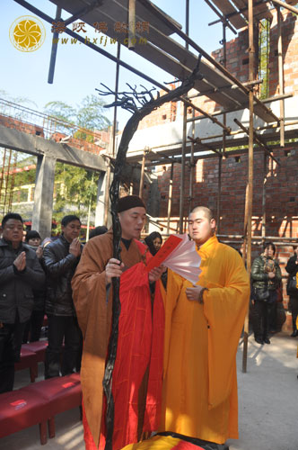 浙江安吉正觉讲寺隆重举行地藏殿上梁祈福法会