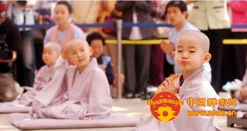 童子僧短期出家剃发与受戒仪式
