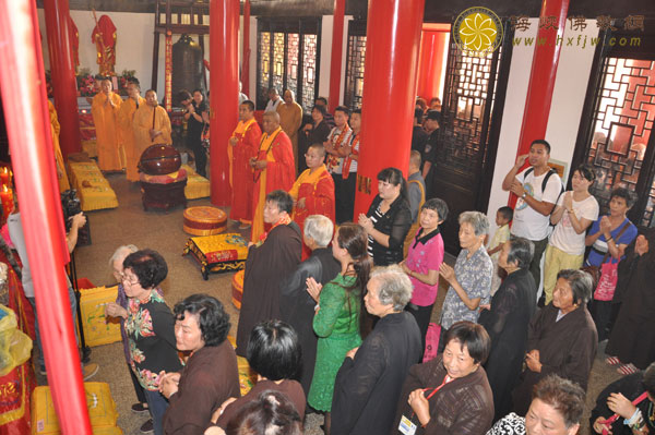  江苏无锡幸福寺隆重举行大雄宝殿佛像开光庆典、法会