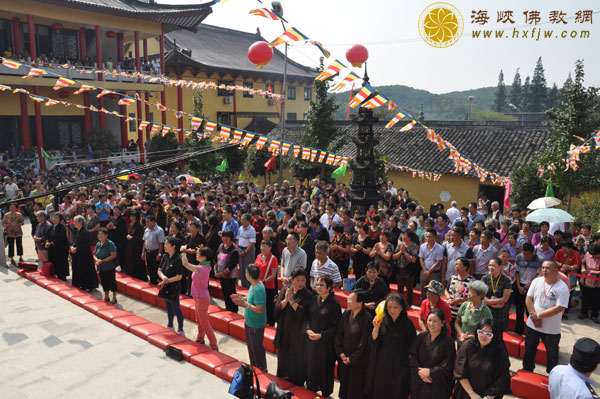 江苏无锡幸福寺隆重举行大雄宝殿佛像开光庆典、法会
