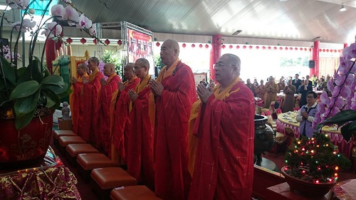 台湾中国佛教会新春团拜会在高雄日月禅寺举行