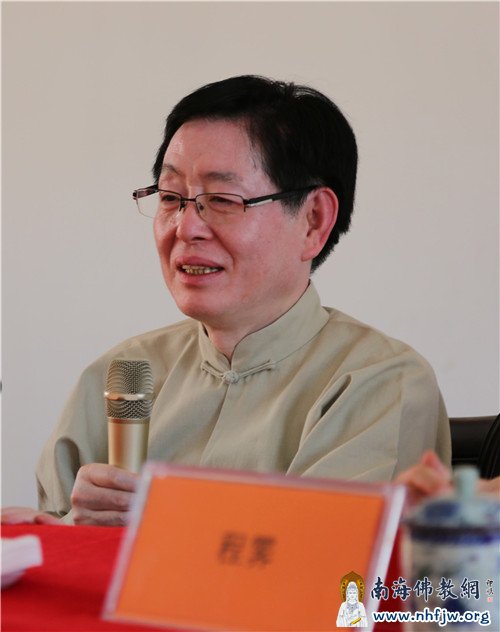 中国国家宗教局王作安局长在仪式上讲话  摄影：顿俊