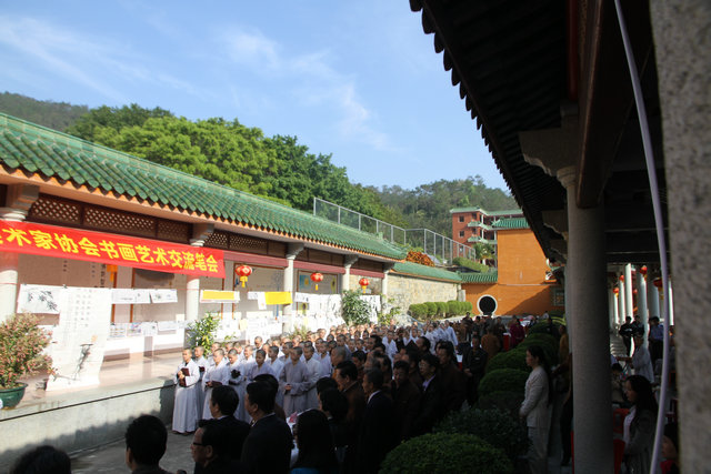 广东尼众佛学院书画艺术交流笔会