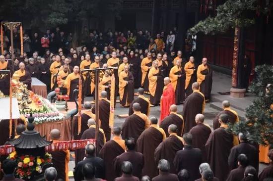 成都文殊院举行2016年玄奘大师舍利瞻仰法会