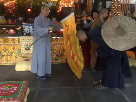 重庆华岩寺僧众行脚朝圣达摩道场菩提寺今日启程