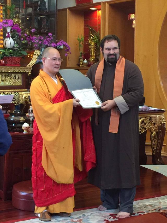 第二届汉传佛教传教师授戒认证仪式在美国洛杉矶举行