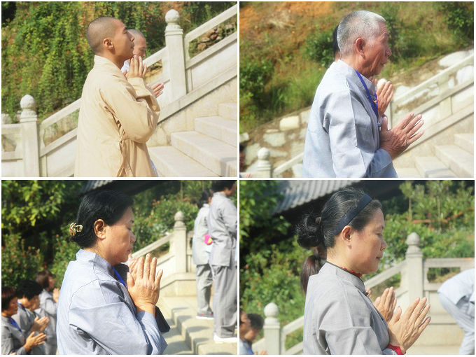 金秋流清气 善信礼慈尊