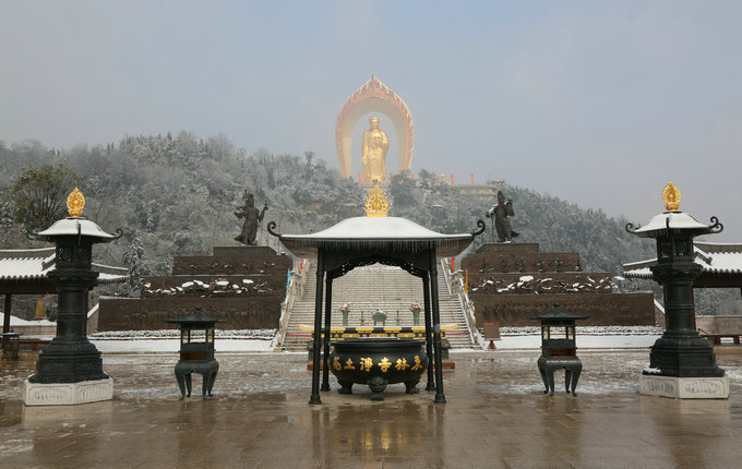走进东林寺净土苑(冬日篇)