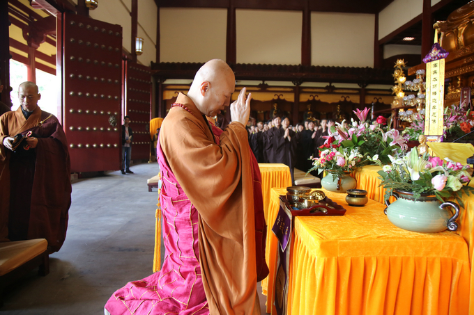 净土苑“五一”佛七之三皈五戒