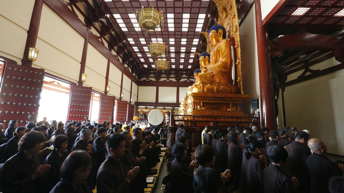 净土苑“五一”佛七之三皈五戒