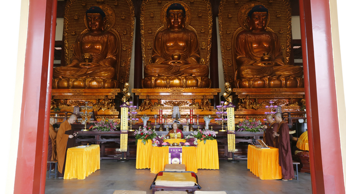 净土苑“五一”佛七之三皈五戒