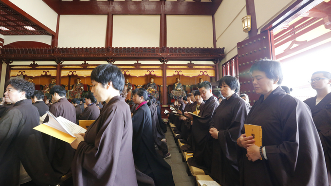 净土苑“五一”佛七之三皈五戒