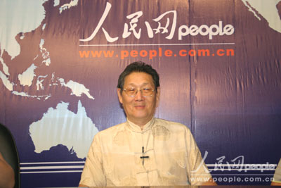 北大专家楼宇烈和普陀山旅游管理局局长蒋宝华做客人民网(组图)